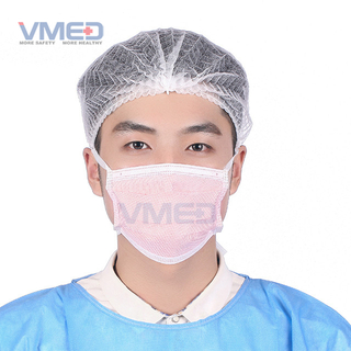 Disposable SPP Non-woven Pink Face Mask With Ties