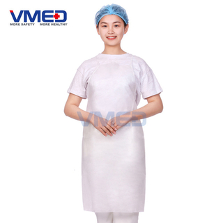 Disposable White SMS Apron