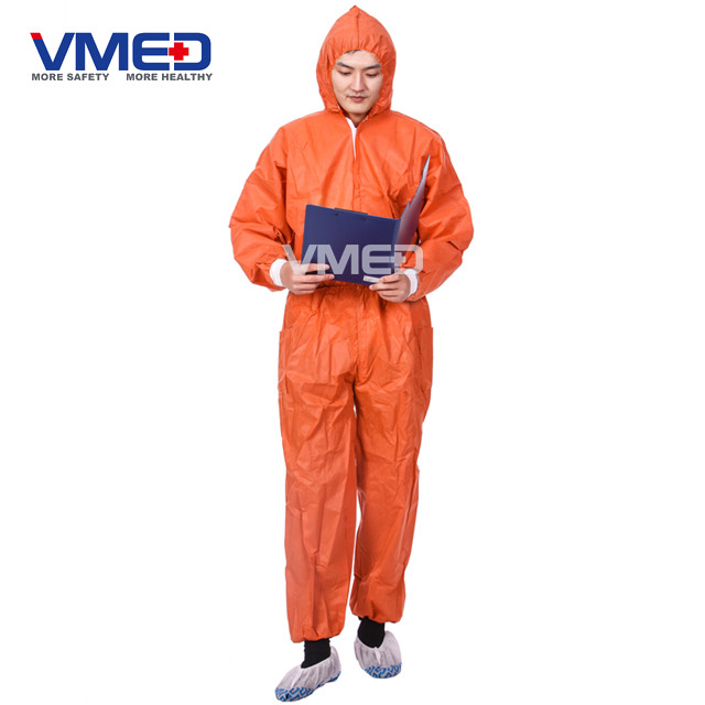 Orange Chemical Protective Coverall