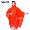 Disposable Red PE Rain Poncho