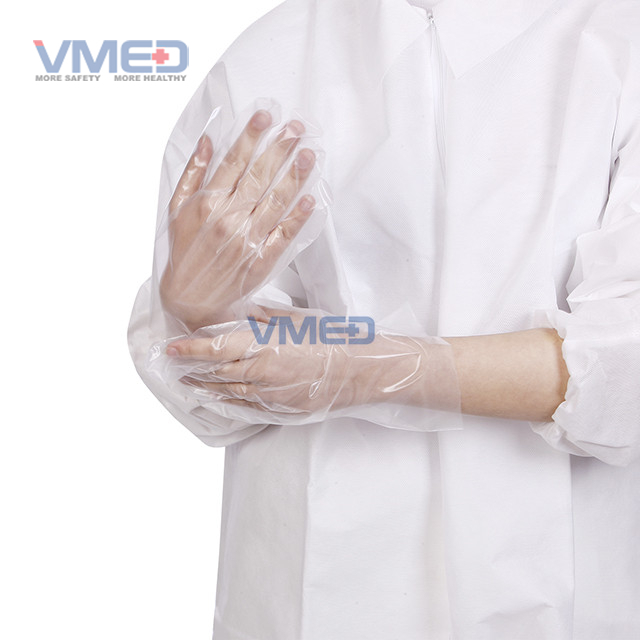  Disposable White CPE Gloves