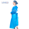 Disposable Blue CPE Gown with Back Loop