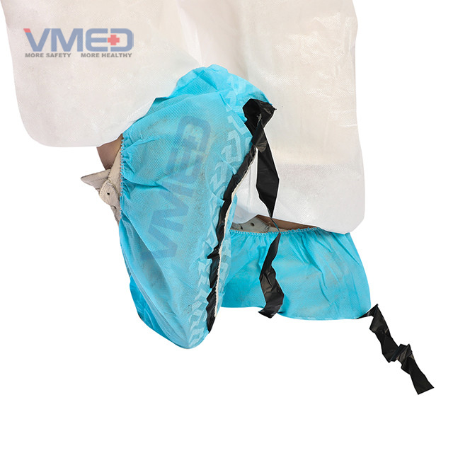 Disposable SPP Non-woven Shoe Cover With Plastic Conductive Strip