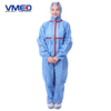 Disposable Blue SMS Coverall With Red Strips-1
