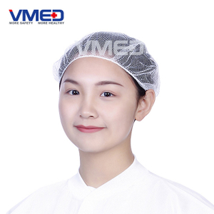 Disposable White Nylon Hairnet -1