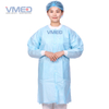  Disposable Medical Non-woven SMS Lab Coat with Knitted Cuffs