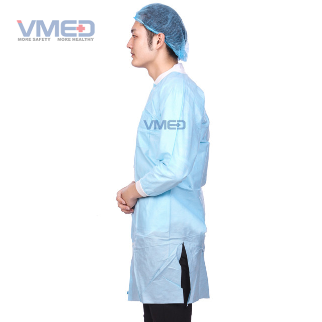 SMS Protective Lab Coat with Knitted Cuffs 
