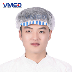 Disposable SPP Bouffant Cap With Paper Peak