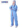 Disposable Blue SMS Coverall With Red Strips-2