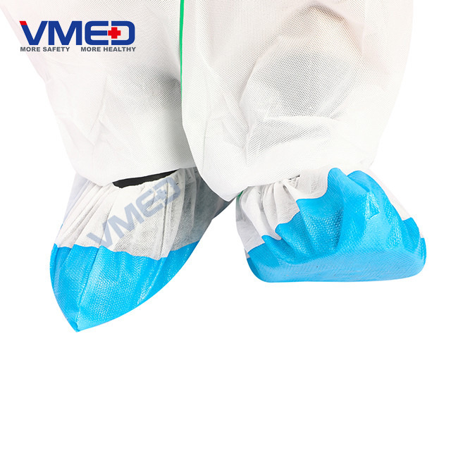 Disposable PP+CPE Coated Shoe Cover-3