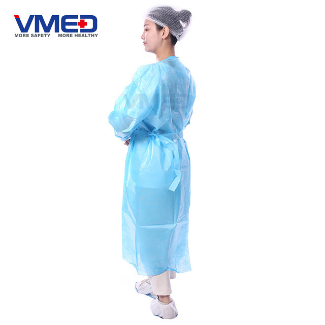 Disposable PP+PE Film Coated Surgical Gown-1