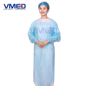 Light Blue CPE Gown with Waist Loop-1