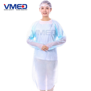 Disposable Blue CPE Gown-1