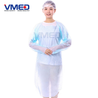 Disposable Blue CPE Gown