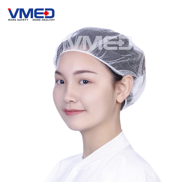 Disposable White Nylon Hairnet -3