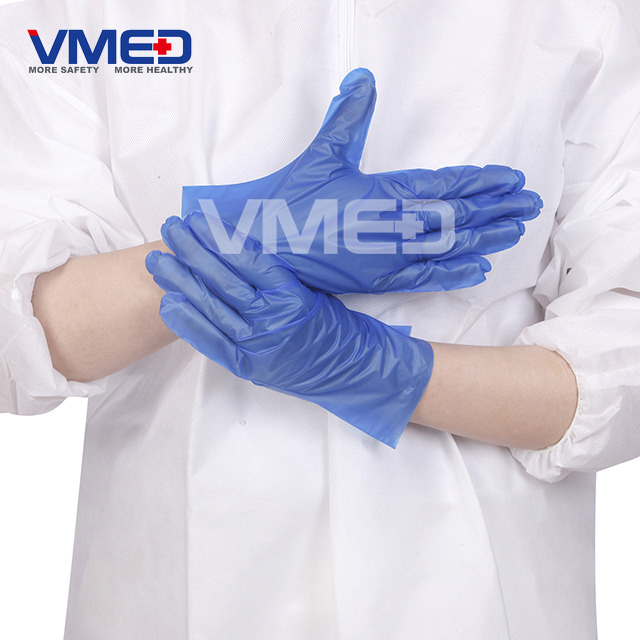 Disposable Blue TPE Gloves-2