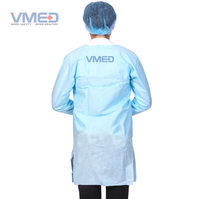 SMS Protective Lab Coat with Knitted Cuffs 