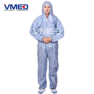 Disposable Grey SMS Protective Coverall