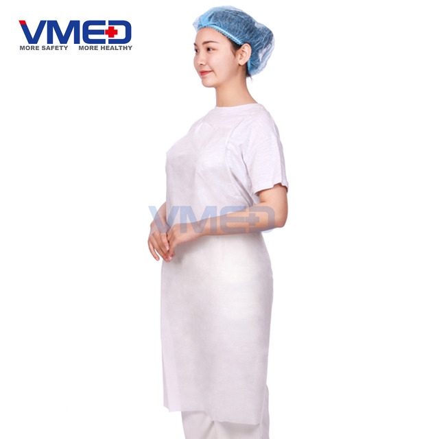 Disposable White SMS Apron
