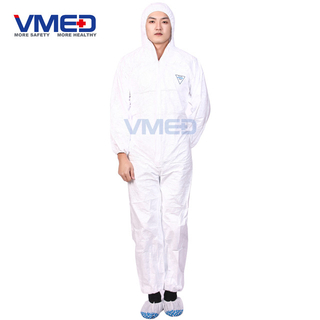 Disposable White Micro-porous Protective Coverall