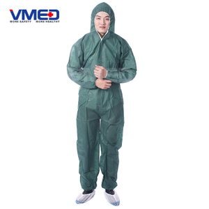 Disposable SPP Coverall With Hood And Without Boots-1