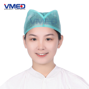Disposable SPP Non-woven Green Doctor Cap-1