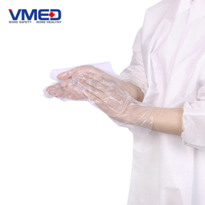  Disposable Transparent CPE Gloves-1