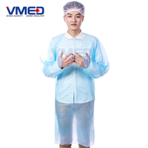 Disposable Blue PE Gown-1