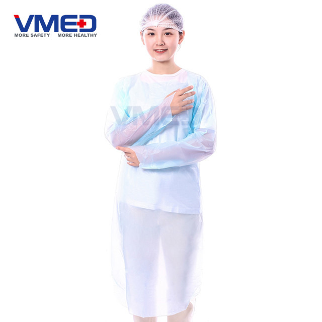 Disposable Blue CPE Gown-2