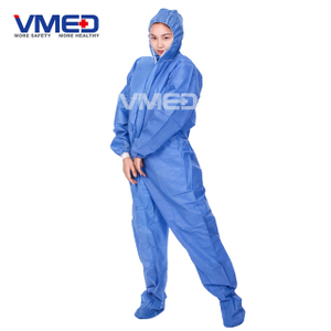Disposable Blue SMS Coverall-1
