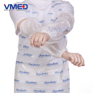 Disposable White PE Sleeve Cover 