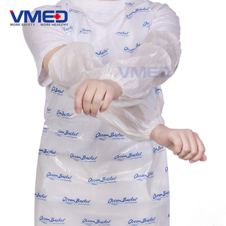 Disposable White PE Sleeve Cover 