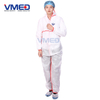 Disposable White SMS TYPE 5 Coverall With Red Strip