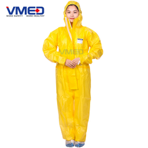 Yellow Chemical Protective Coverall