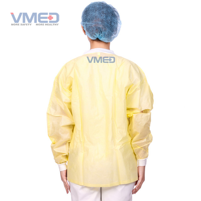 Yellow PP Chemical Protective Lab Coat 