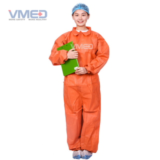 Orange Chemical Protective Coverall