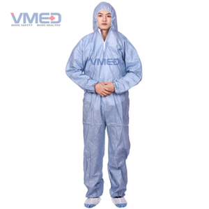 Disposable Grey SMS Protective Coverall
