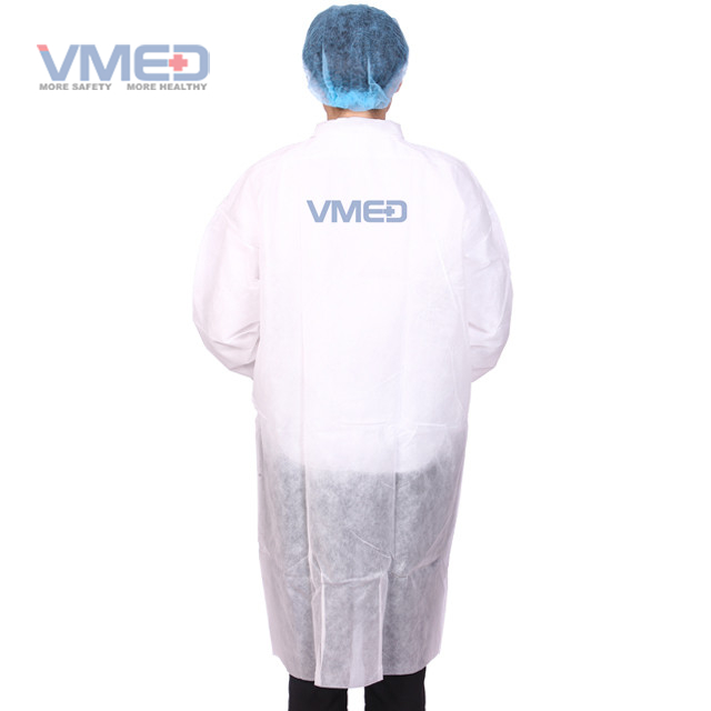  Industry Protective Disposable Non-woven Lab Coat 