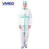 Disposable White Type 5&6 SMS Coverall With Green Adhesive Strip