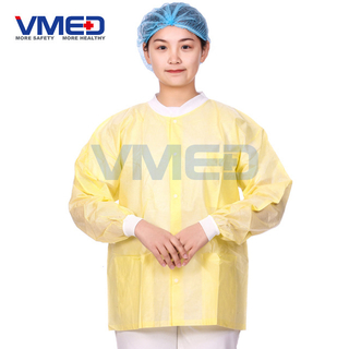 Yellow PP Chemical Protective Lab Coat 