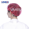 Red Surgical Protective Non-woven Bouffant Cap-2