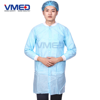 SMS Protective Lab Coat with Knitted Cuffs 