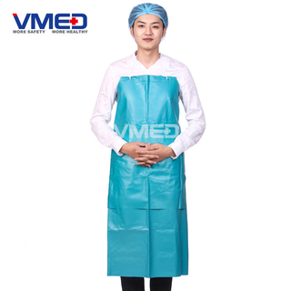 Disposable Blue PVC Apron
