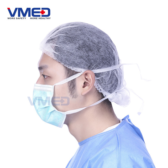 3-Ply Surgical Protective Face Mask with Tie on 