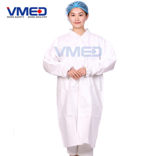 Disposable Protective Microporous Lab Coat 