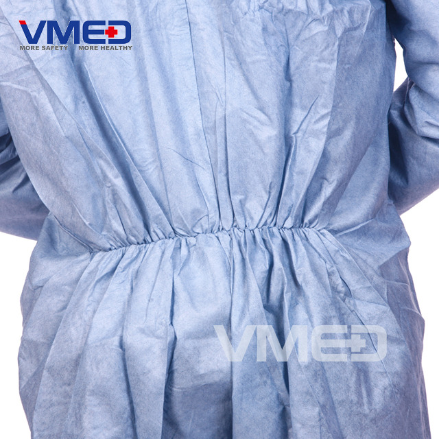 Disposable Grey SMS Protective Coverall-4