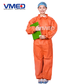 Orange Chemical Protective Coverall