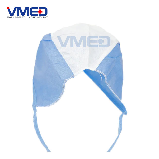 Disposable SMS+PP Doctor Cap With Ties