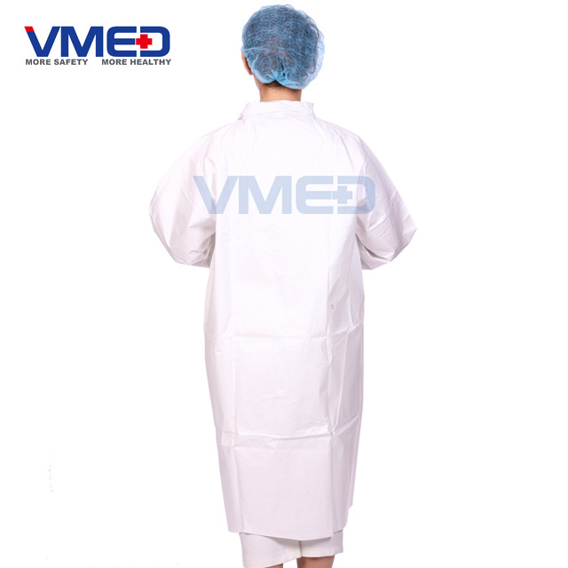 Disposable Protective Microporous Lab Coat 