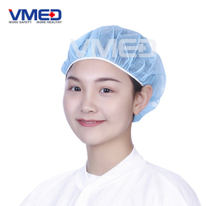  Light Blue Protective Non-woven Nurse Cap-1